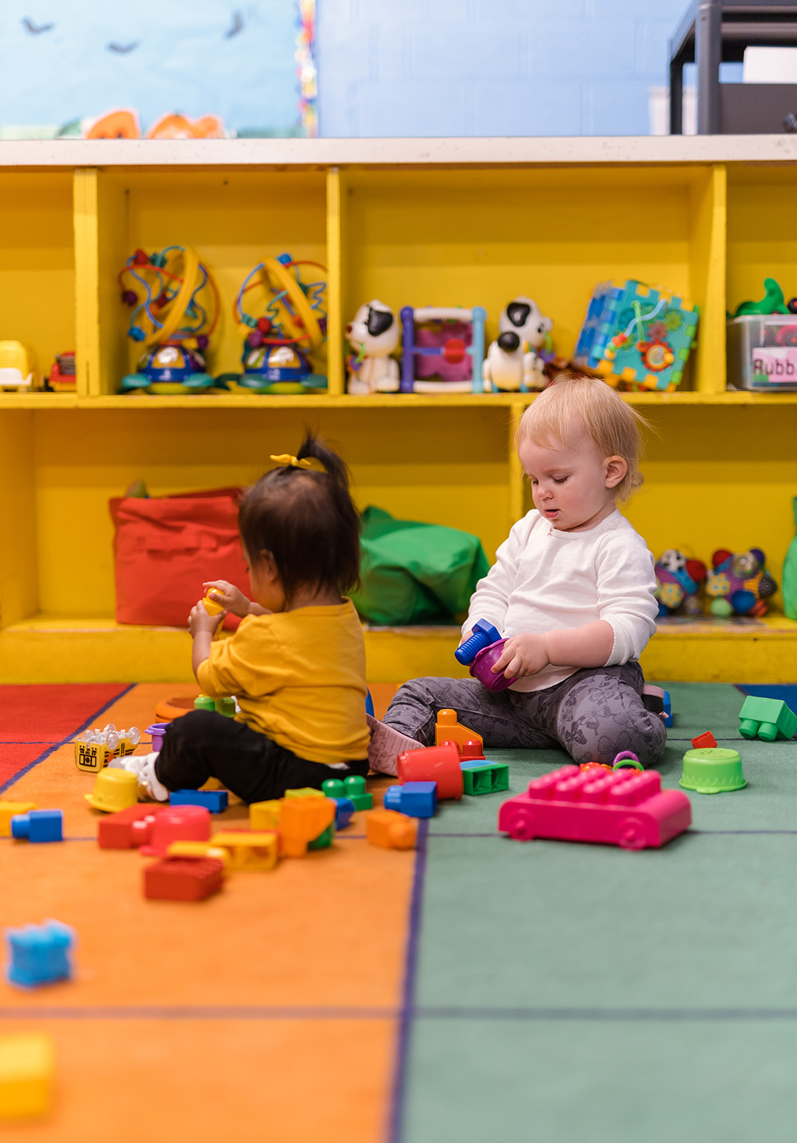Toddlers playing